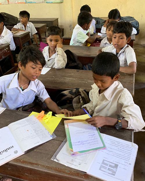 Grade 5 Students at Sandan Primary School